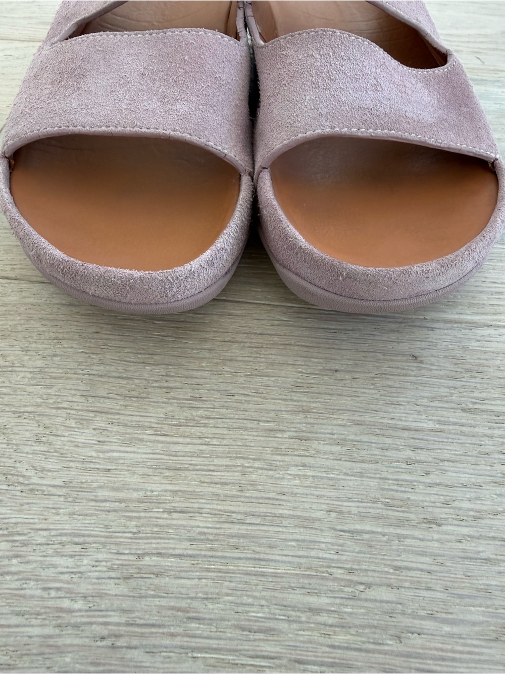 Fitflop SHUV Two-Bar Leather Slides Size 8 - Picture 3 of 10